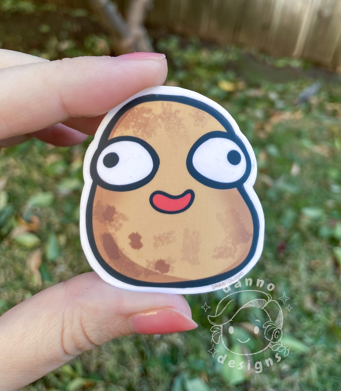 Derpy Potato Sticker