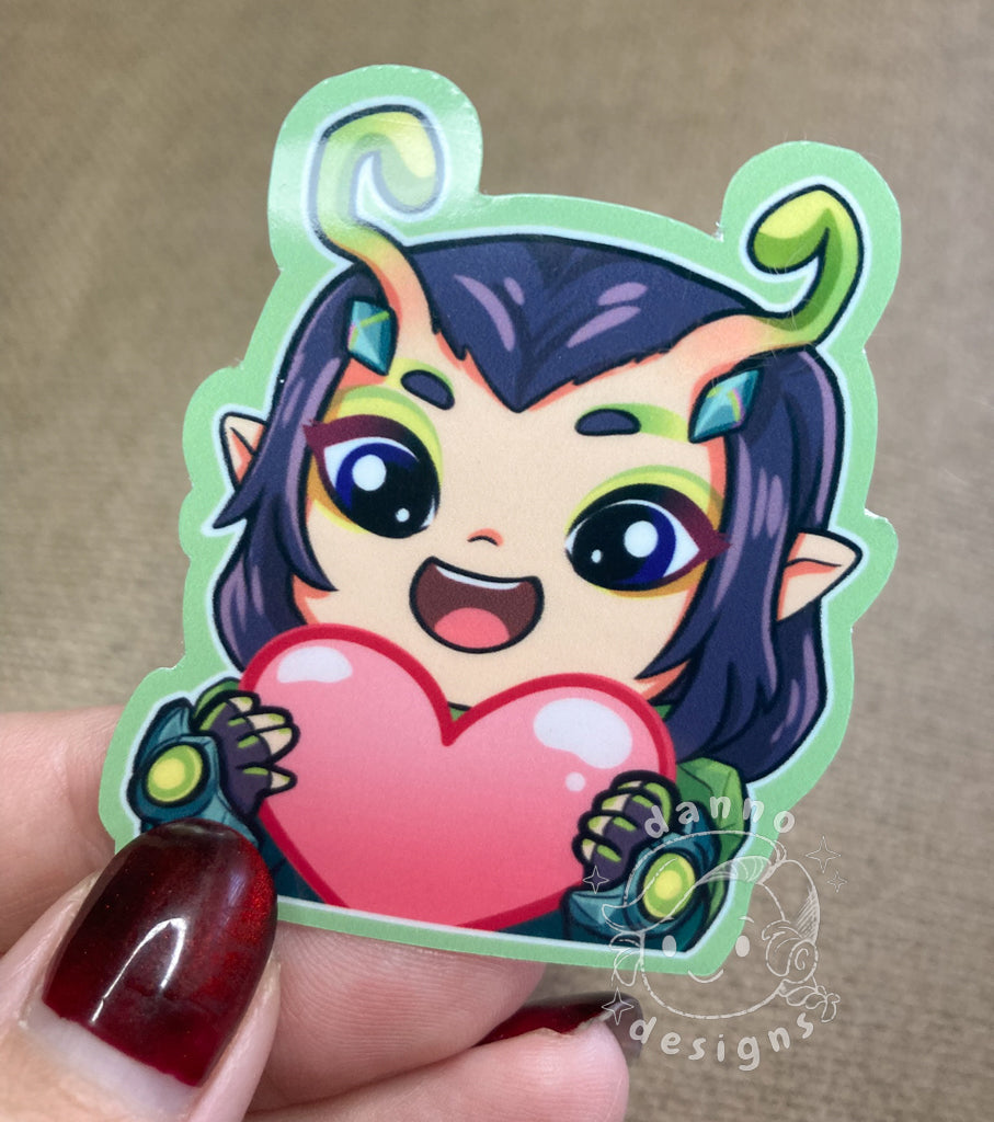 Marvel Rival - Mantis Emote Sparkle & Vinyl Gloss Stickers