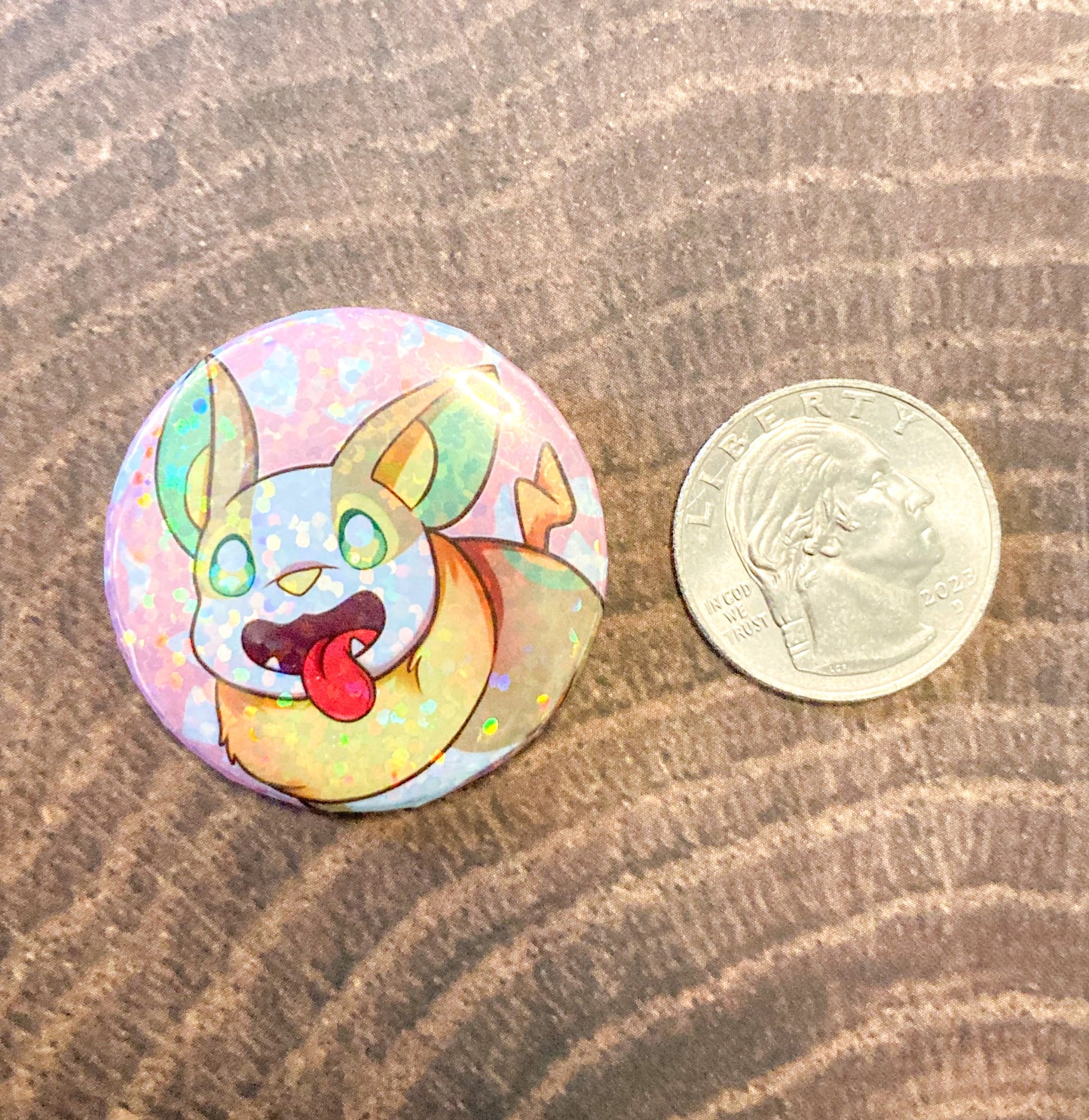 Sparkle Yamper (Medium Pin) 1.5" Inch 37mm