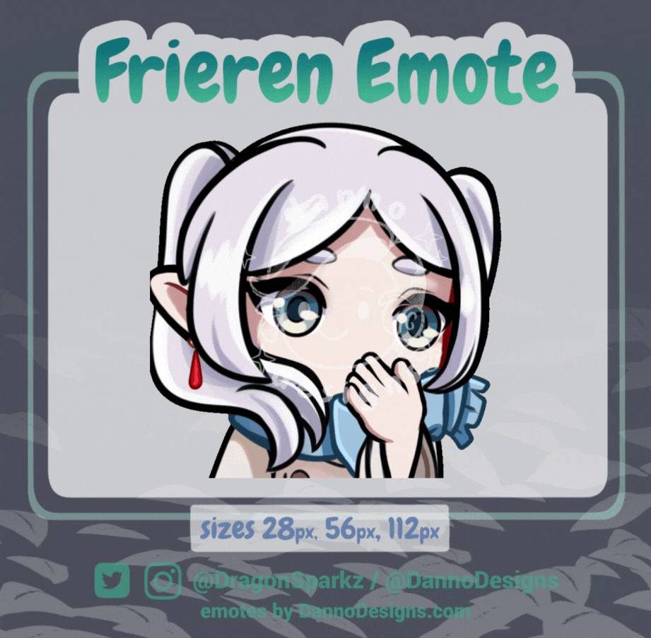Frieren "Kiss" Animated Emote - Digital Download