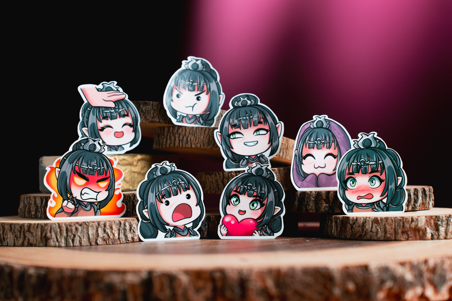 Baldur's Gate 3, Shadowheart Vinyl Gloss Stickers (Select or Full Set)