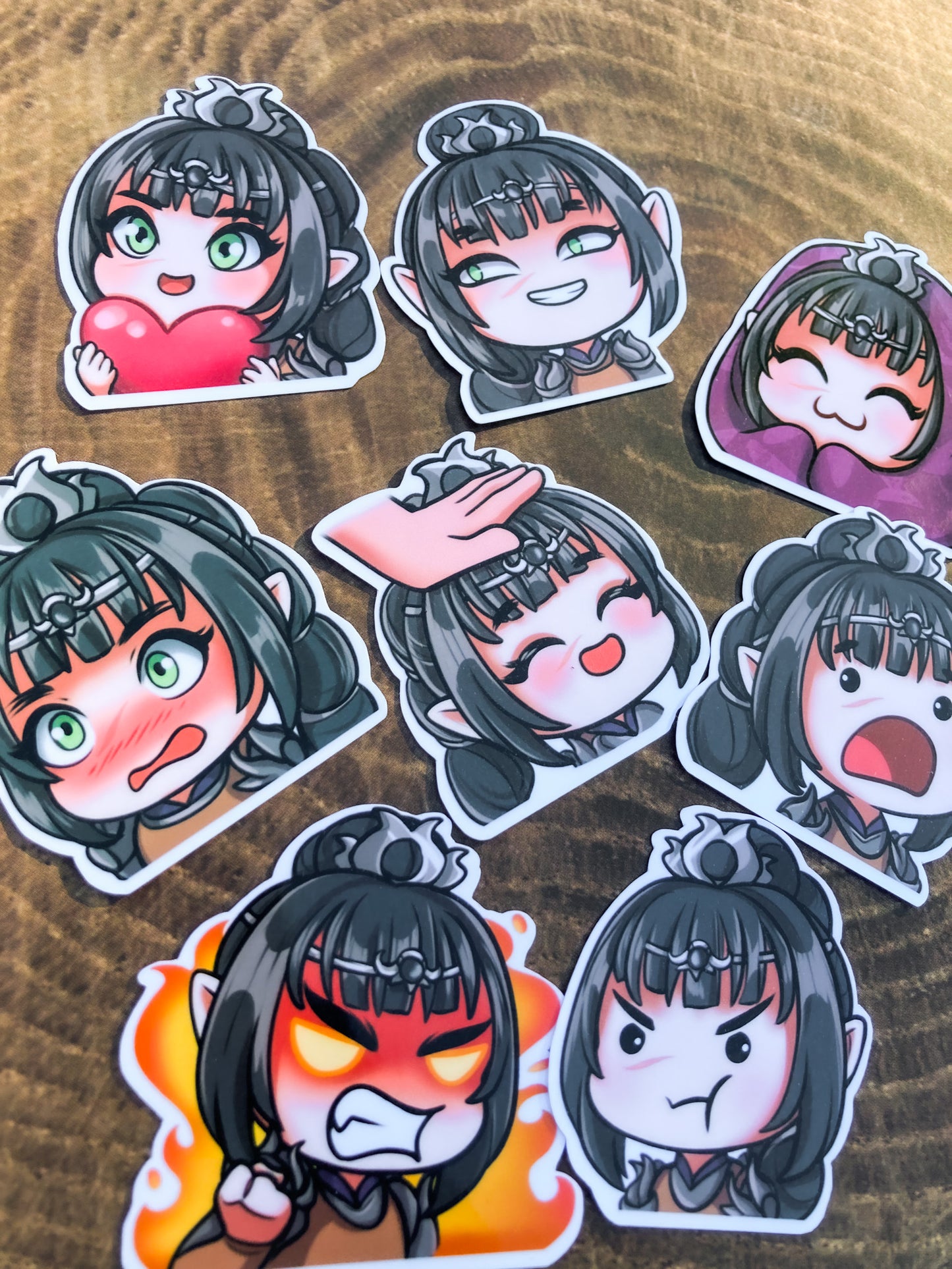 Baldur's Gate 3, Shadowheart Vinyl Gloss Stickers (Select or Full Set)