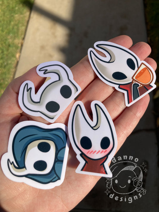 Hollow Knight, Emote Stickers - Vinyl Gloss (Select or Set)