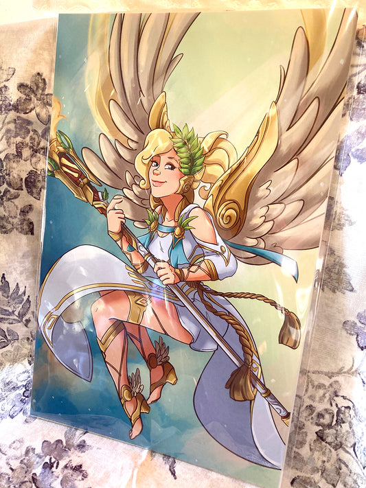 Overwatch Mercy, Winged Victory (Large Print) 11" x 17"