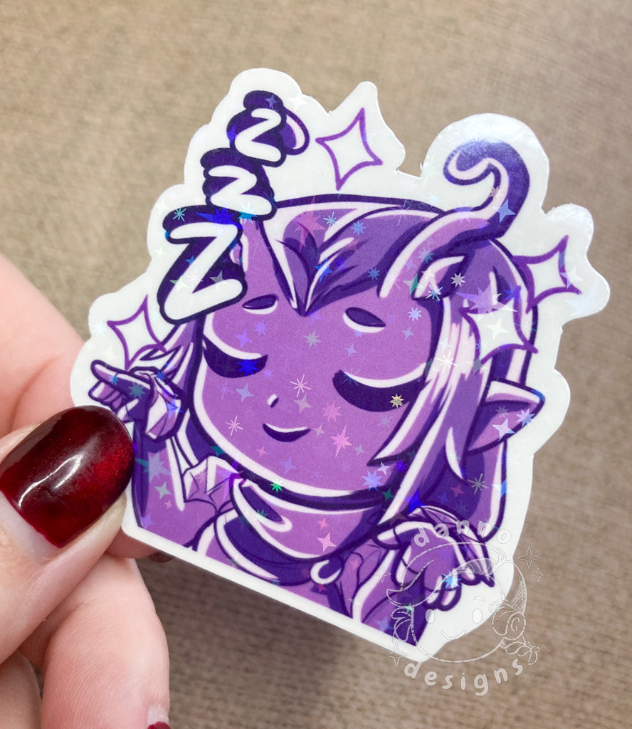 Marvel Rival - Mantis Emote Sparkle & Vinyl Gloss Stickers