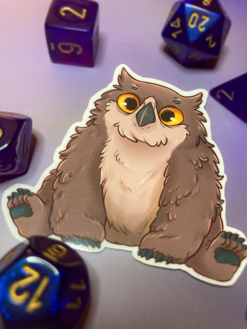 Baldur's Gate 3 - Owlbear Cub Vinyl Sticker