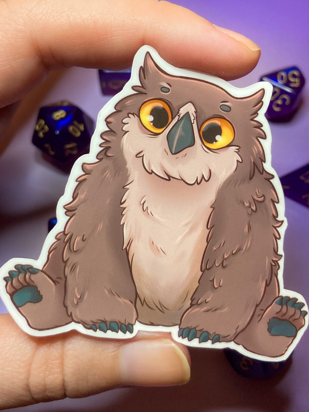 Baldur's Gate 3 - Owlbear Cub Vinyl Sticker