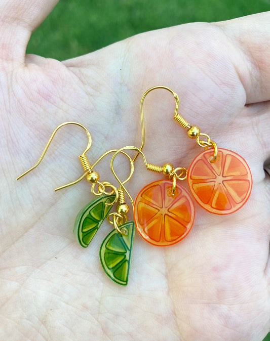 Citrus Lightweight Sterling Hook Earrings