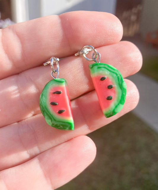 Watermelon Slice Charm, Polymer Clay (Handmade)