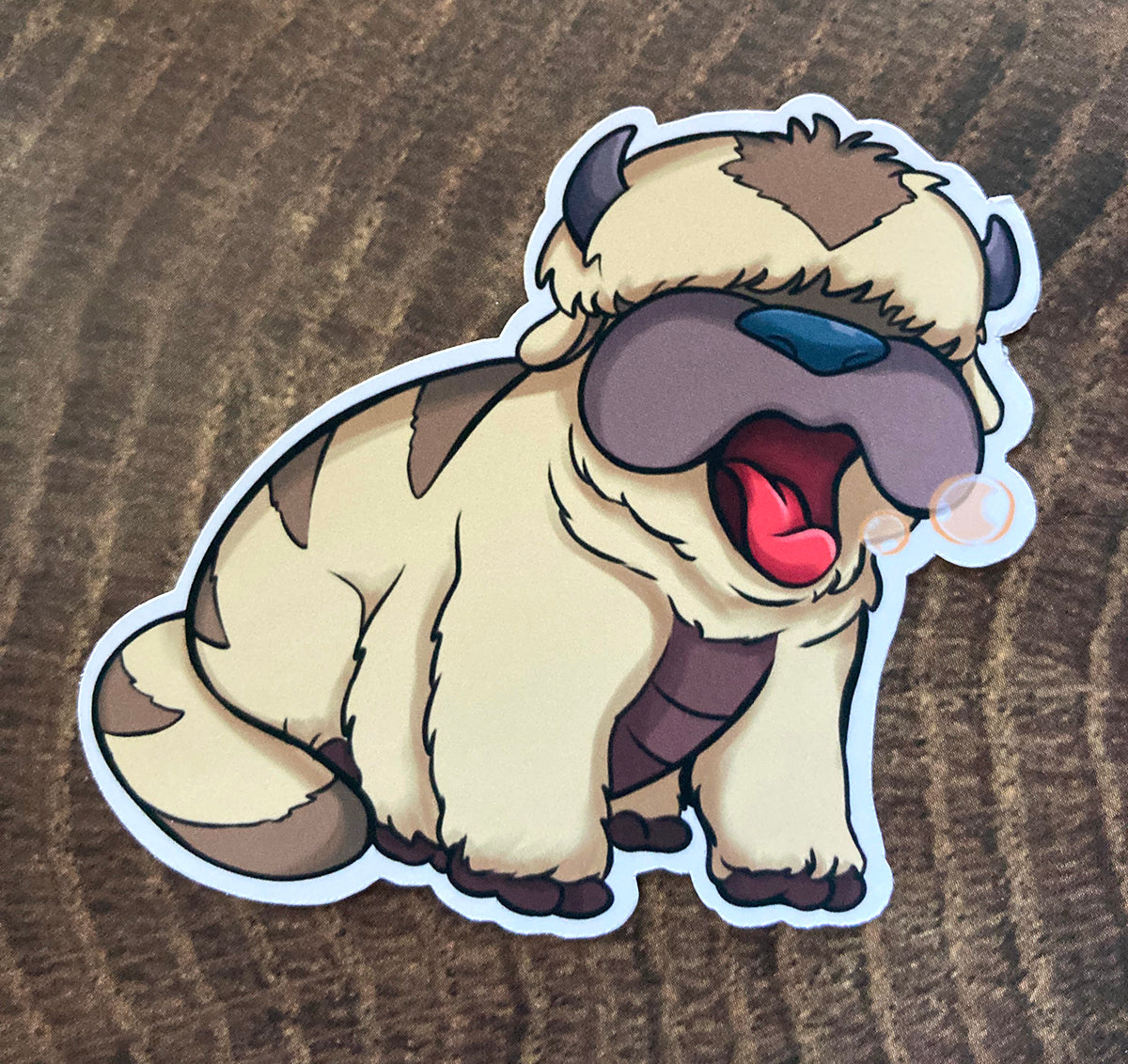 ATLA - Appa Sky Bison (Sleepy, Yawning) Chibi Gloss Sticker