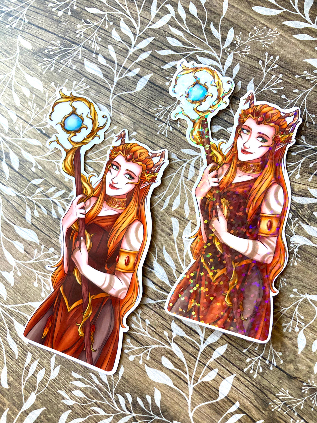 Keyleth Full Pose Vinyl / Sparkle Sticker (Select)