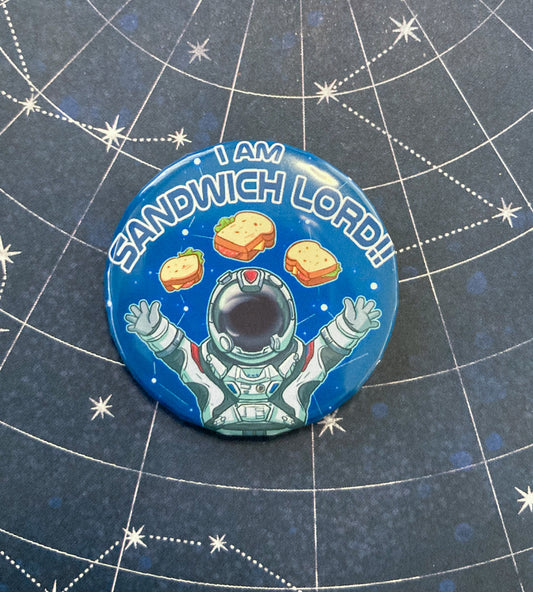Sandwich Lord - Starfield Inspired (Medium Pin) 1.5" Inch 37mm