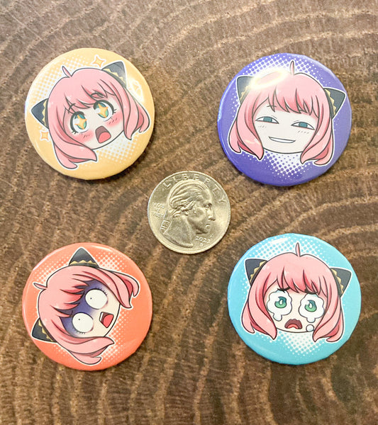 Anya  - Spy x Family (Medium Pin) 1.5" Inch 37mm