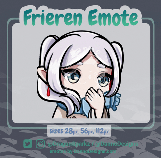 Frieren "Kiss" Animated Emote - Digital Download