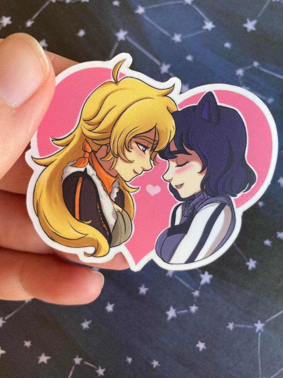 RWBY - Bumbleby, Yang x Blake / Matte Sticker