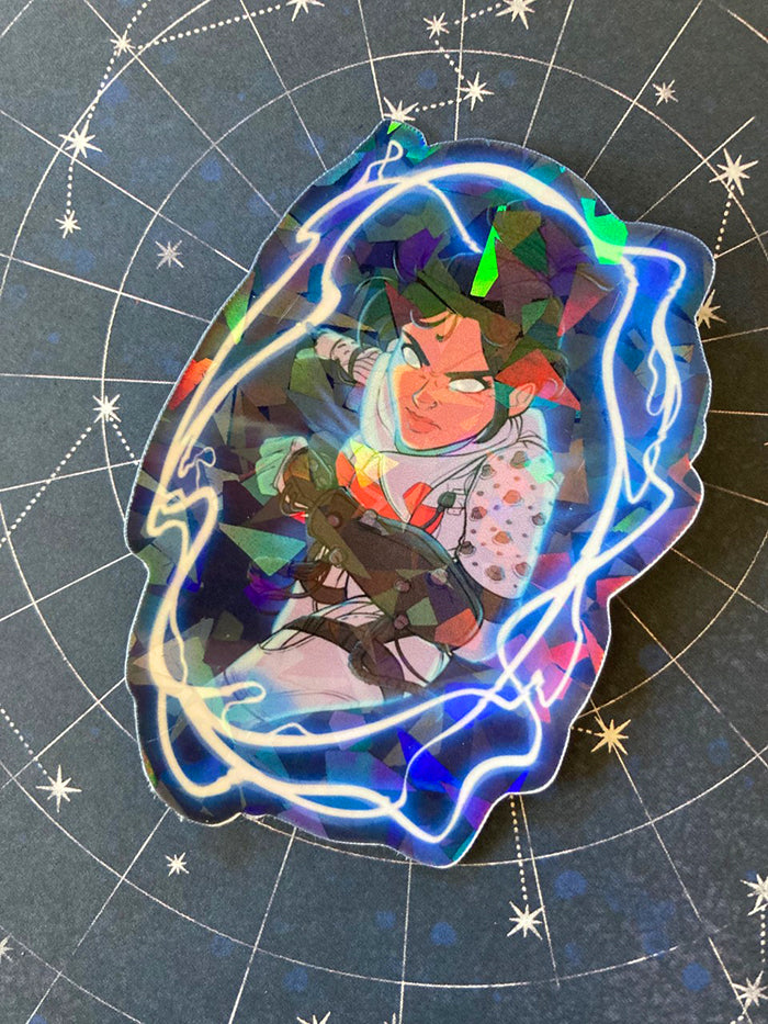 Wraith Portal Prism Holographic (or Solid Vinyl) Sticker Apex Legends